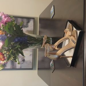 Liliana Light Rose Gold strap heel